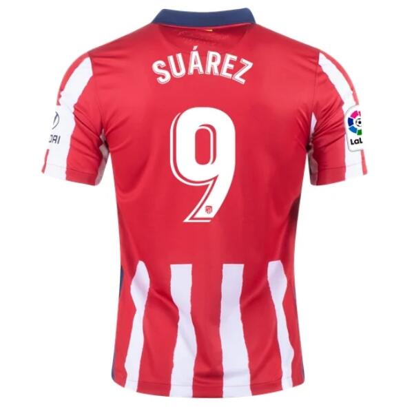 Atletico Madrid Home Kit Soccer Jersey LUIS SUÁREZ #9 2020/21